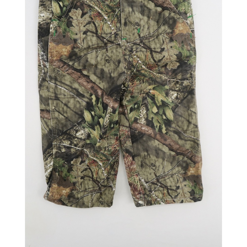 John Deere Mossy Oak Camouflage Overalls Toddler 2T Cotton Forest Camo Green - Picture 6 of 8